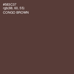 #583C37 - Congo Brown Color Image